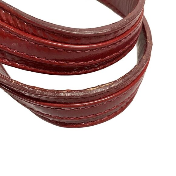 Auth DIOR/ChristianDior Lady Dior Red Patent Leather Tote Bag - Picture 8 of 16